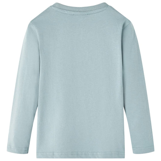VidaXL Kindershirt met lange mouwen 116 lichtblauw