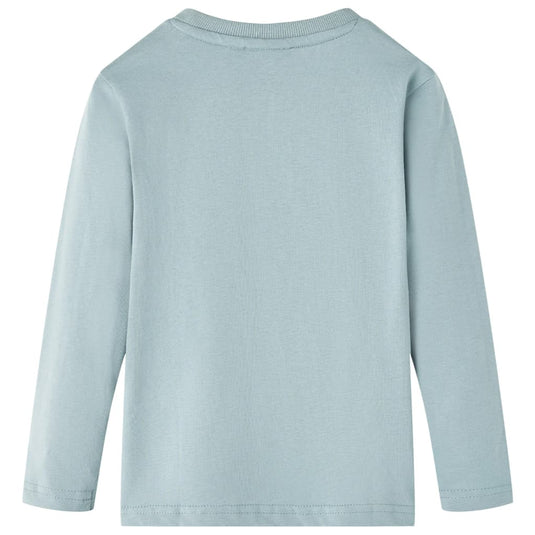 VidaXL Kindershirt met lange mouwen 128 lichtblauw