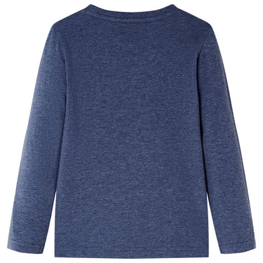 Vidaxl kindershirt met lange mouwen 128 gemêleerd donkerblauw