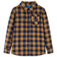 Vidaxl kinderoverhemd geruit 92 cognackleurig en blauw