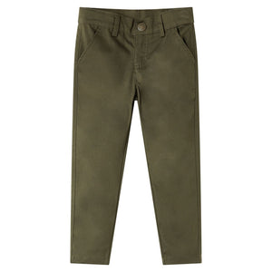 Vidaxl kinderbroek 128 kakikleurig