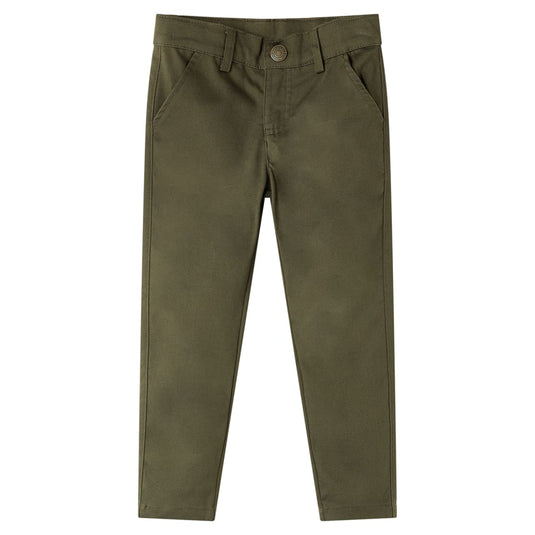 Vidaxl kinderbroek 128 kakikleurig