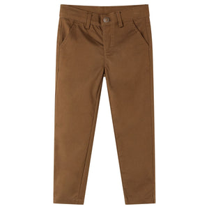 Vidaxl kinderbroek 128 cognackleurig