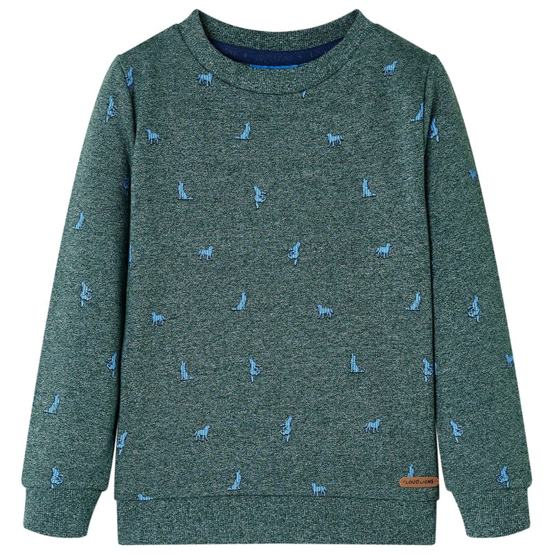 Load image into Gallery viewer, VidaXL Kindertrui 92 gemêleerd donkergroen
