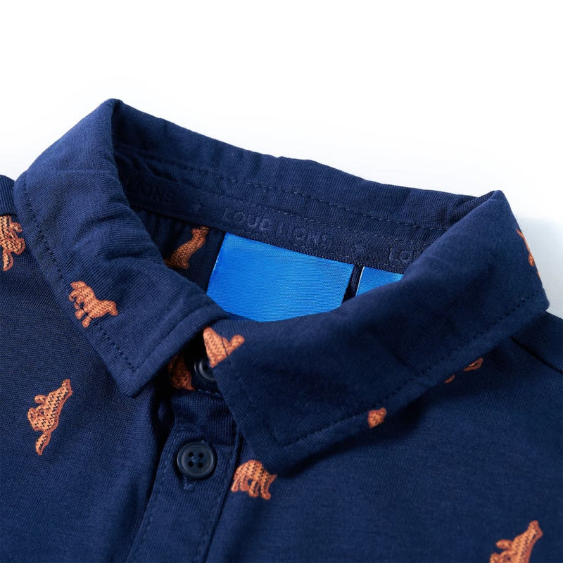 Afbeelding laden in galerijviewer, Vidaxl kindershirt 140 marineblauw
