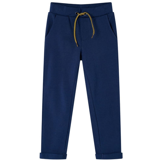 Vidaxl kinderbroek met trekkoord 128 marineblauw