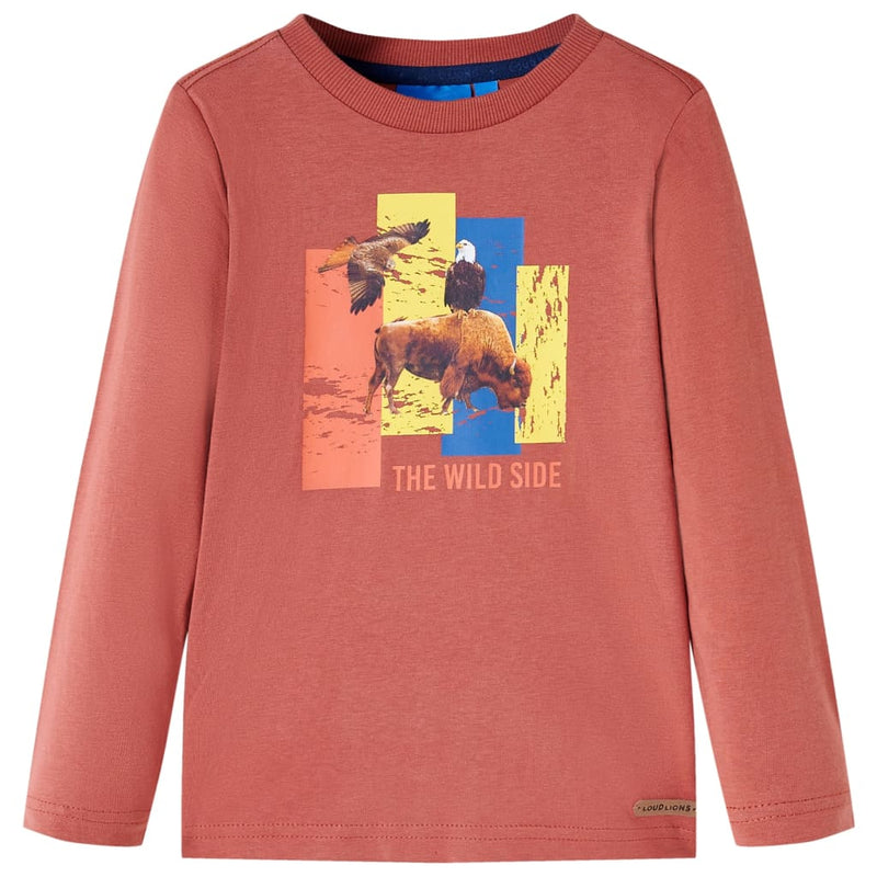 Load image into Gallery viewer, VidaXL Kindershirt met lange mouwen 116 hennakleurig
