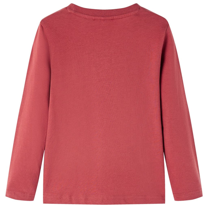 Load image into Gallery viewer, VidaXL Kindershirt met lange mouwen 128 roodbruin

