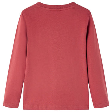 Vidaxl kindershirt met lange mouwen 140 roodbruin