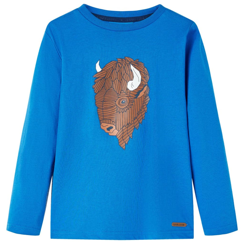 Load image into Gallery viewer, Vidaxl kindershirt met lange mouwen 116 kobaltblauw
