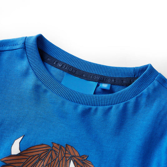 Vidaxl kindershirt met lange mouwen 116 kobaltblauw