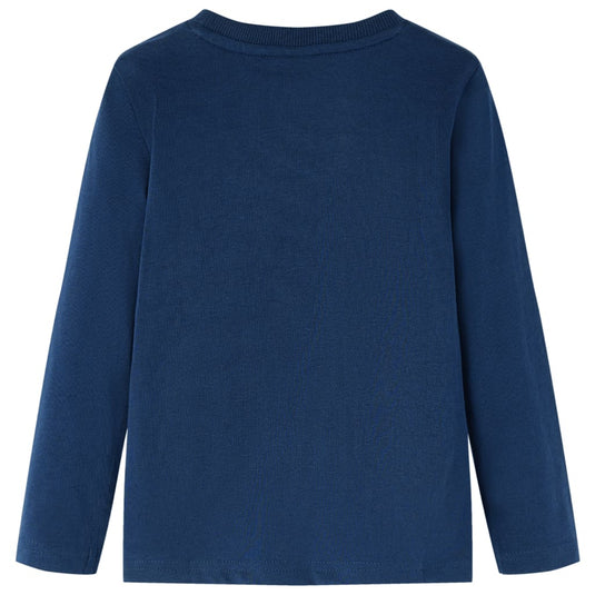 Vidaxl kindershirt met lange mouwen 104 marineblauw