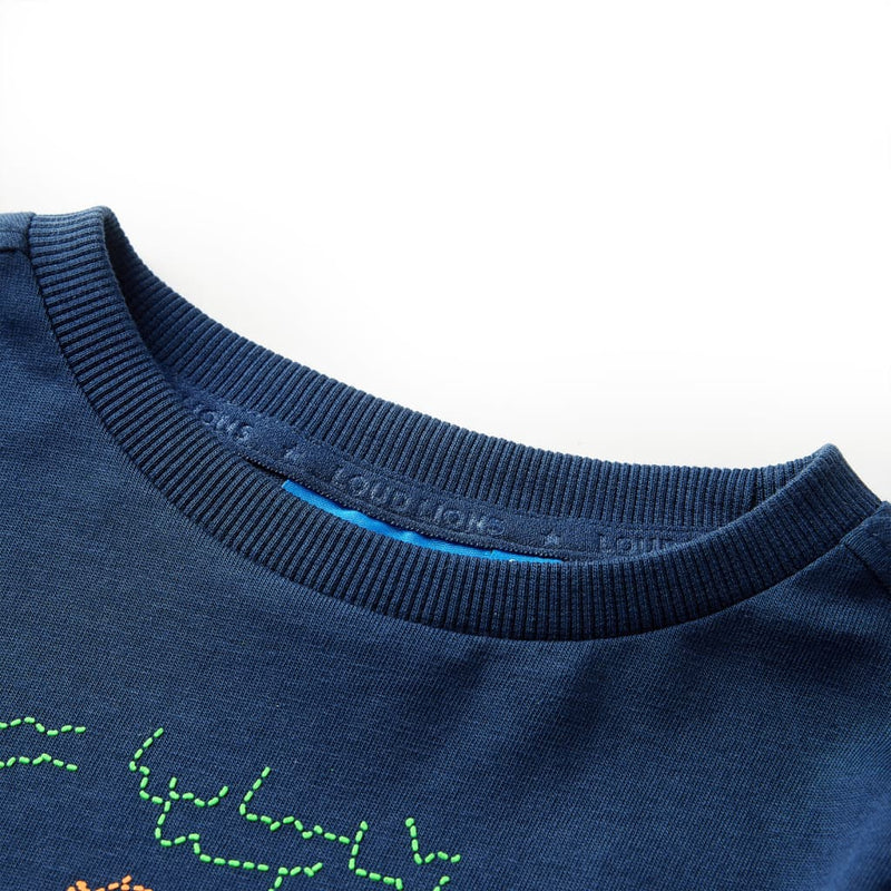 Load image into Gallery viewer, Vidaxl kindershirt met lange mouwen 116 marineblauw
