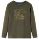 Vidaxl kindershirt met lange mouwen 104 kakikleurig