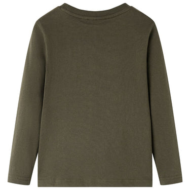 Vidaxl kindershirt met lange mouwen 104 kakikleurig