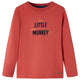 Vidaxl kindershirt met lange mouwen 92 roodbruin