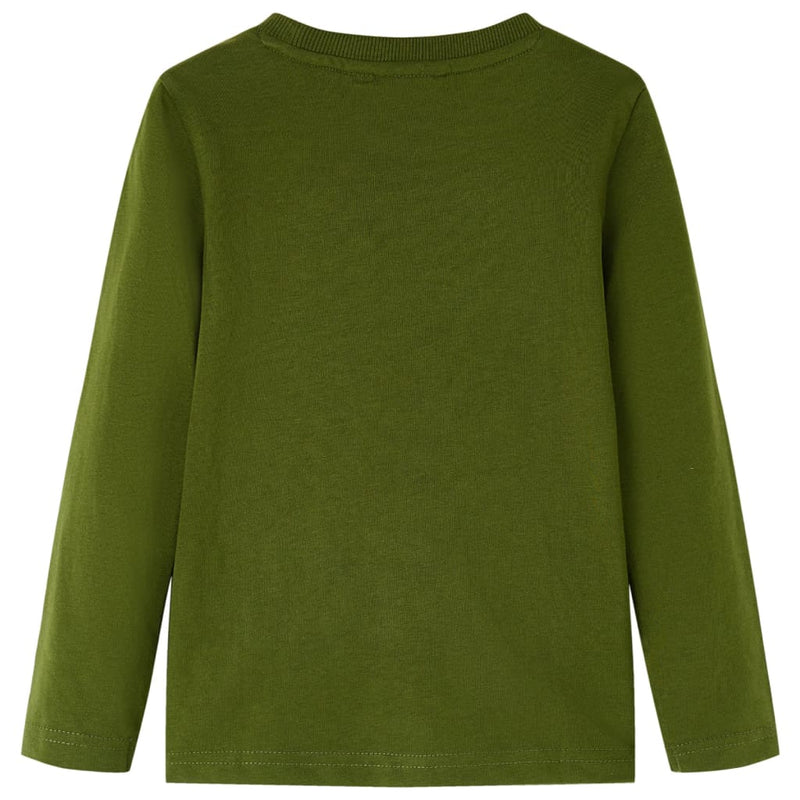 ギャラリービューアに画像をロードする, Vidaxl kindershirt met lange mouwen 140 donkerkakikleurig
