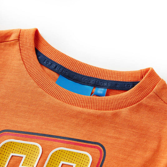 Vidaxl kindershirt met lange mouwen 92 donkeroranje
