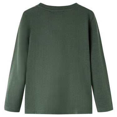 Vidaxl kindershirt met lange mouwen 92 donkergroen