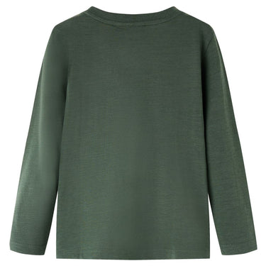 Vidaxl kindershirt met lange mouwen 104 donkergroen