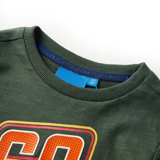 Vidaxl kindershirt met lange mouwen 128 donkergroen