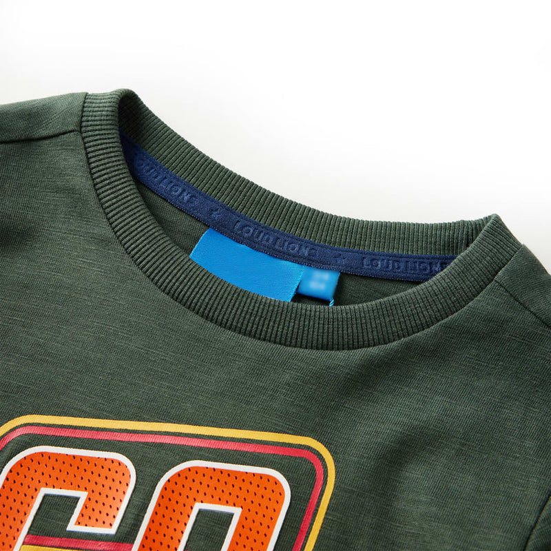 Load image into Gallery viewer, Vidaxl kindershirt met lange mouwen 128 donkergroen
