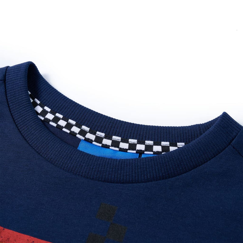 Afbeelding laden in galerijviewer, Vidaxl kindershirt met lange mouwen 128 marineblauw
