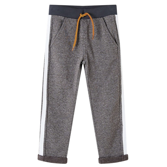 Vidaxl kinderjoggingbroek 116 gemêleerd donkergrijs