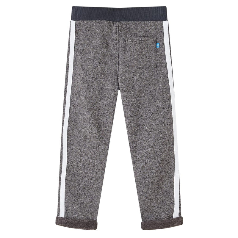 Load image into Gallery viewer, Vidaxl kinderjoggingbroek 140 gemêleerd donkergrijs
