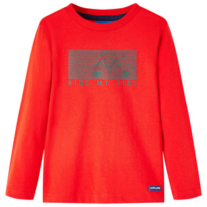 Vidaxl kindershirt met lange mouwen 104 rood