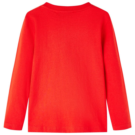 VidaXL Kindershirt met lange mouwen 140 rood