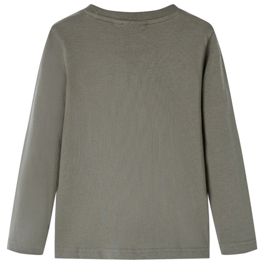 Vidaxl kindershirt met lange mouwen 92 kakikleurig