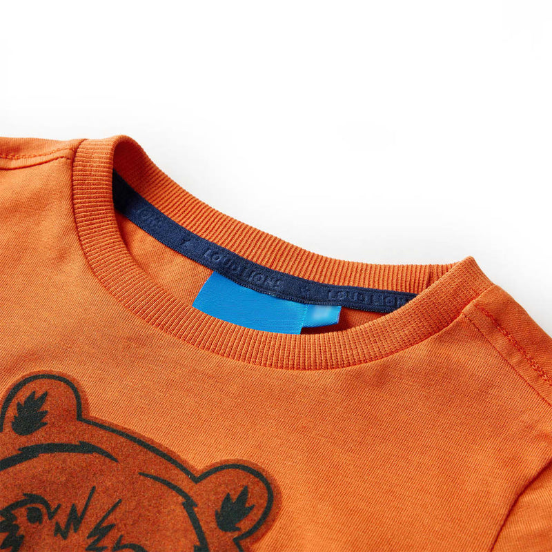 Load image into Gallery viewer, Vidaxl kindershirt met lange mouwen 104 donkeroranje
