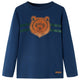 Vidaxl kindershirt met lange mouwen 116 marineblauw