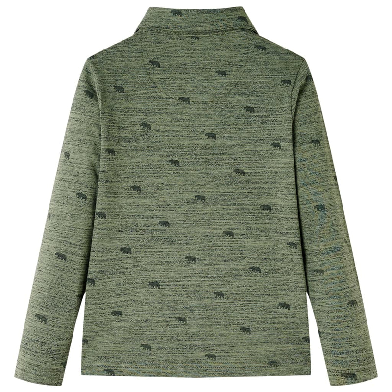 Load image into Gallery viewer, Vidaxl kindershirt 128 gemêleerd kakikleurig
