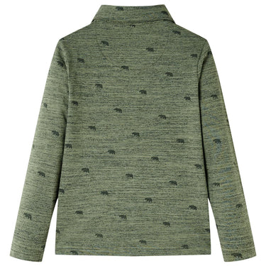 Vidaxl kindershirt 140 gemêleerd kakikleurig