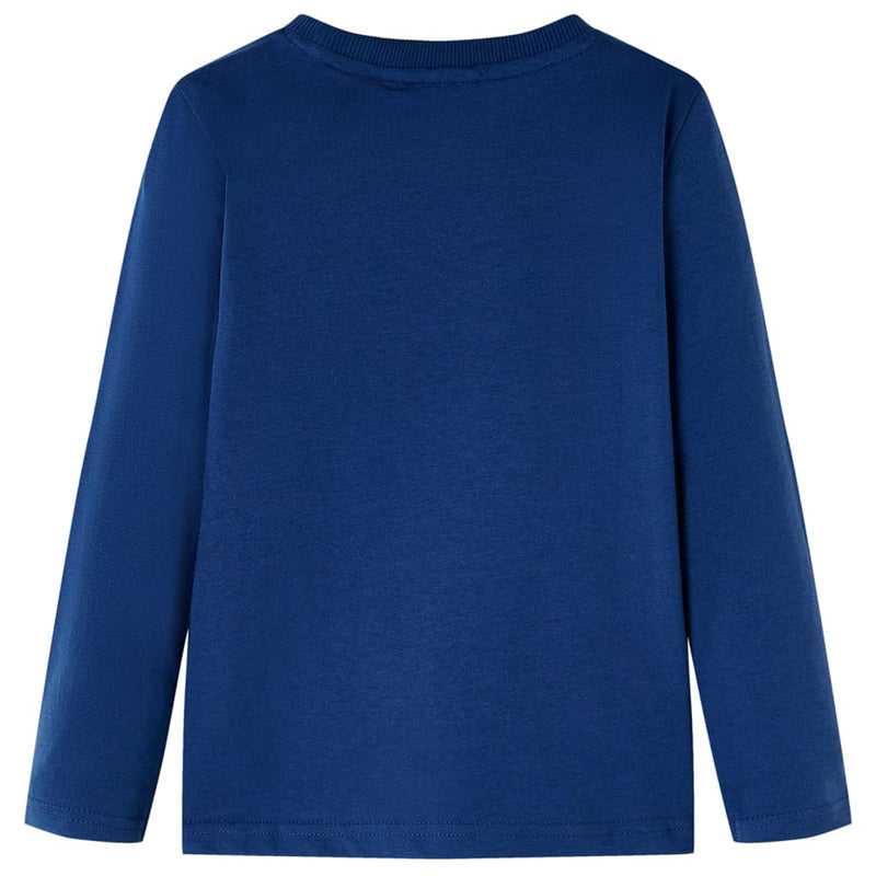 Load image into Gallery viewer, Vidaxl kindershirt met lange mouwen 116 jeansblauw
