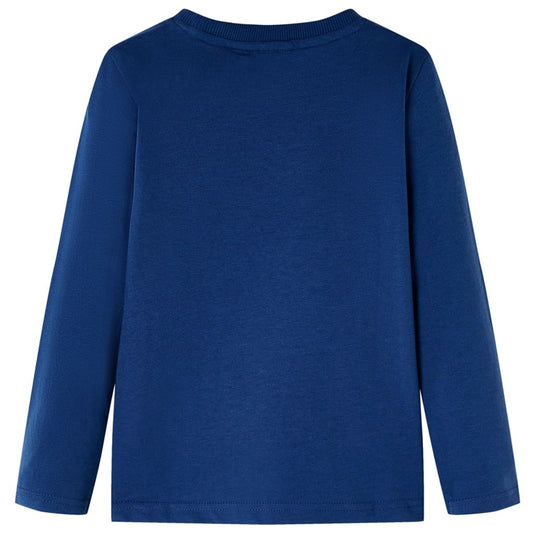 Vidaxl kindershirt met lange mouwen 116 jeansblauw