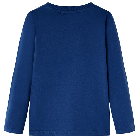 Vidaxl kindershirt met lange mouwen 128 jeansblauw