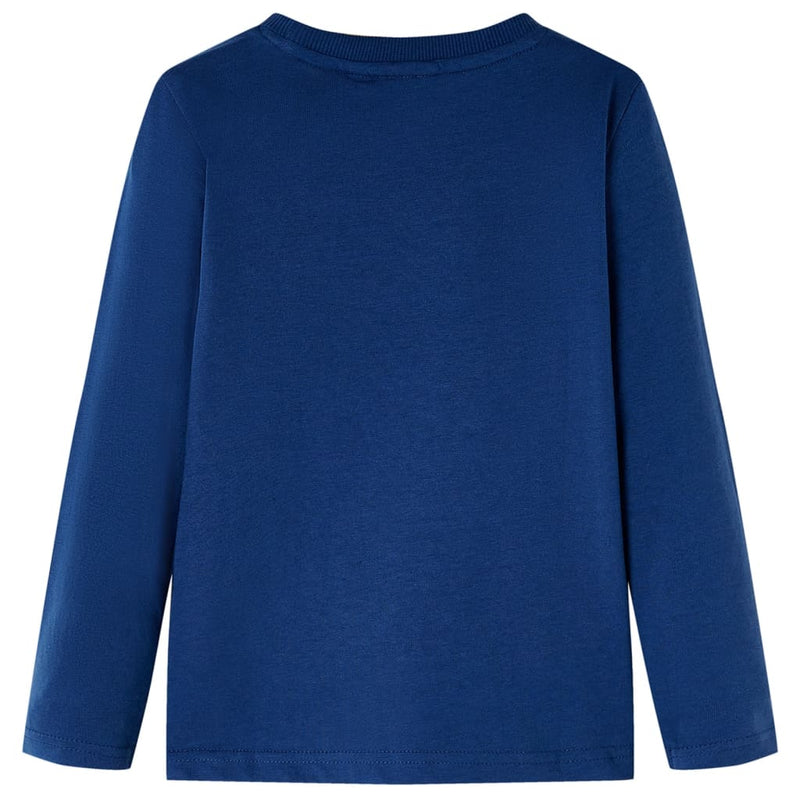 Load image into Gallery viewer, VidaXL Kindershirt met lange mouwen 140 jeansblauw
