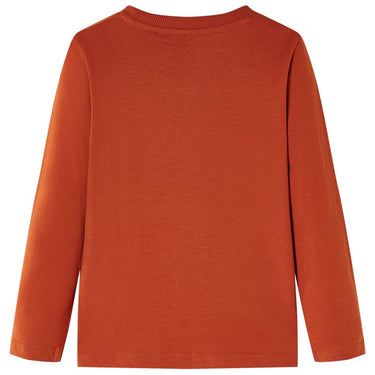 Vidaxl kindershirt met lange mouwen 104 lichtroestkleurig