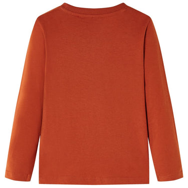 Vidaxl kindershirt met lange mouwen 128 lichtroestkleurig