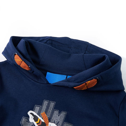 Vidaxl kindertrui met capuchon 92 marineblauw