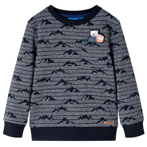 Vidaxl kindertrui 140 gemêleerd marineblauw