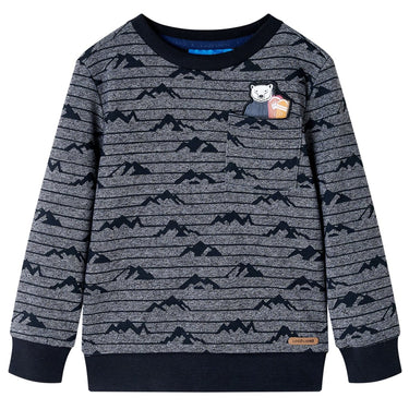 Vidaxl kindertrui 140 gemêleerd marineblauw