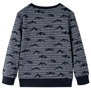 Vidaxl kindertrui 140 gemêleerd marineblauw