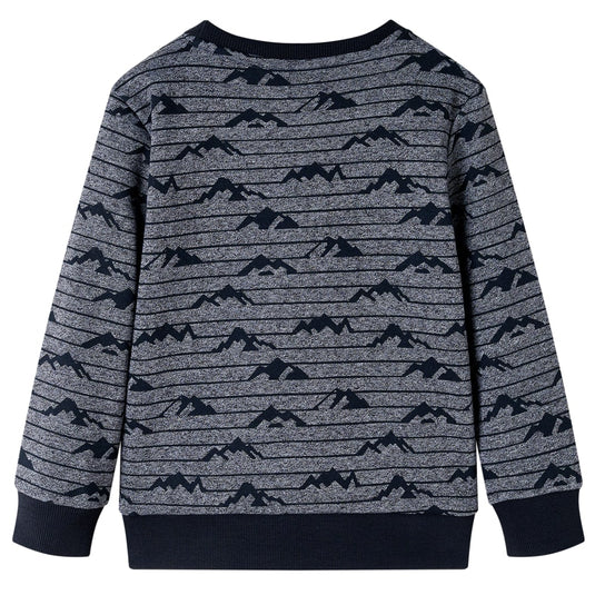 Vidaxl kindertrui 140 gemêleerd marineblauw