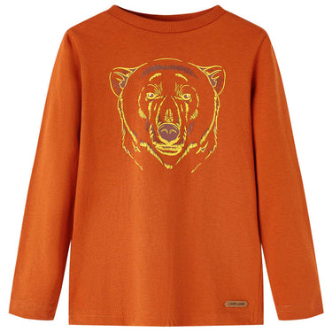 Vidaxl kindershirt met lange mouwen 116 lichtroestkleurig