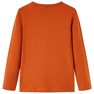 Vidaxl kindershirt met lange mouwen 116 lichtroestkleurig