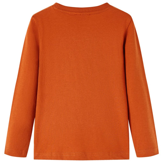 Vidaxl kindershirt met lange mouwen 116 lichtroestkleurig